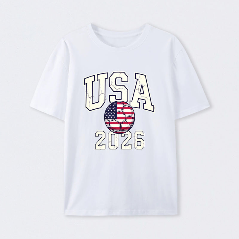Vintage USA Soccer Ball American World Cup 2026 T-Shirt