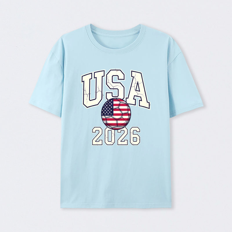 Vintage USA Soccer Ball American World Cup 2026 T-Shirt