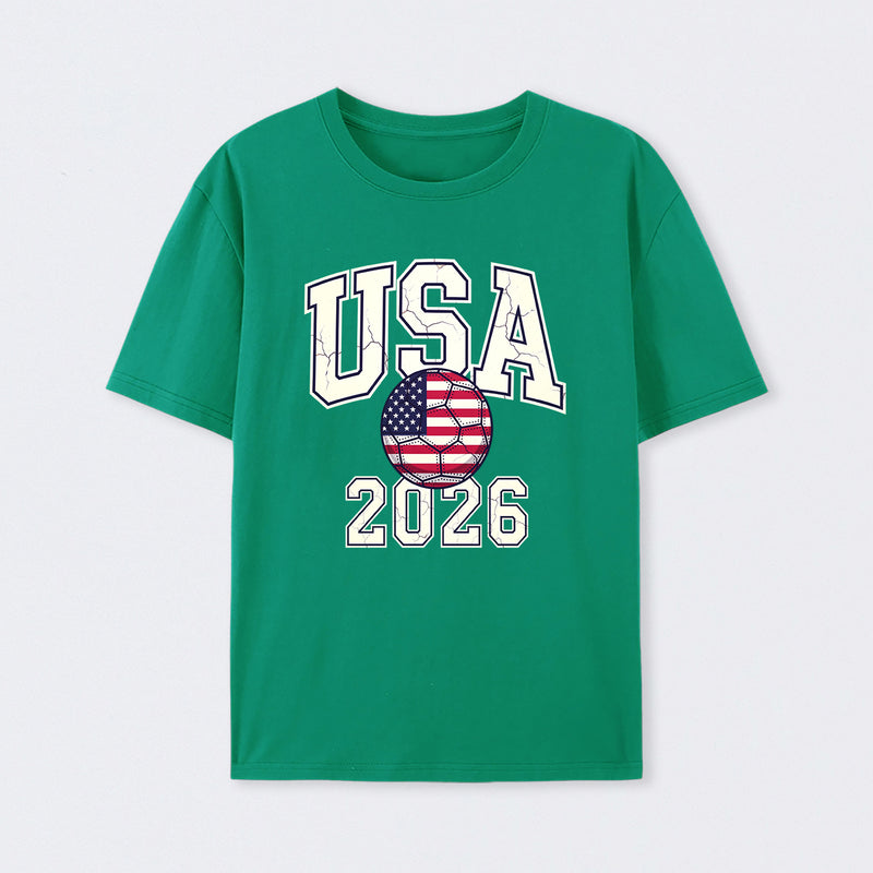 Vintage USA Soccer Ball American World Cup 2026 T-Shirt