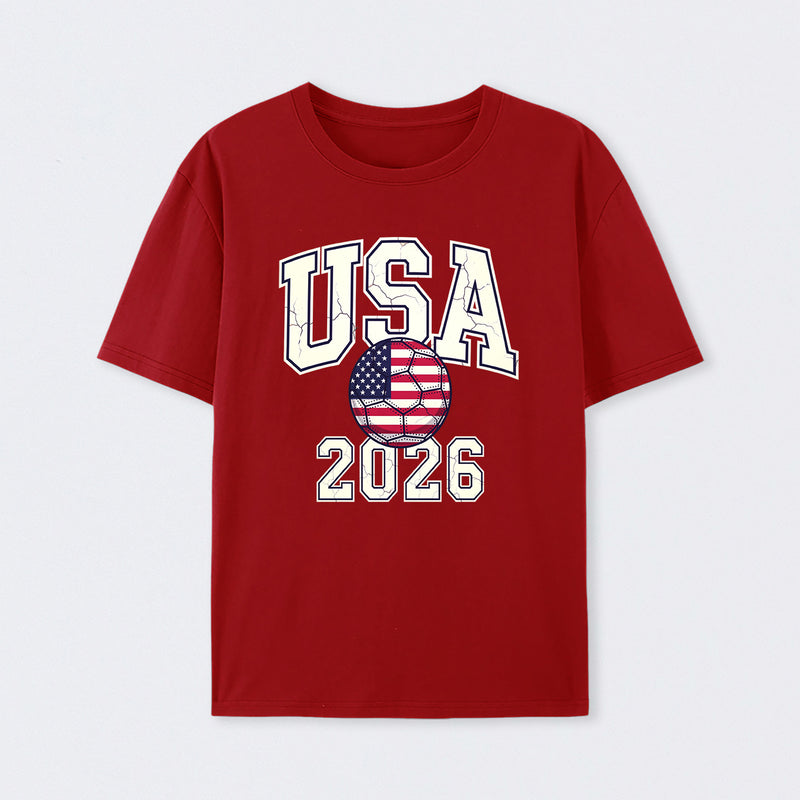Vintage USA Soccer Ball American World Cup 2026 T-Shirt