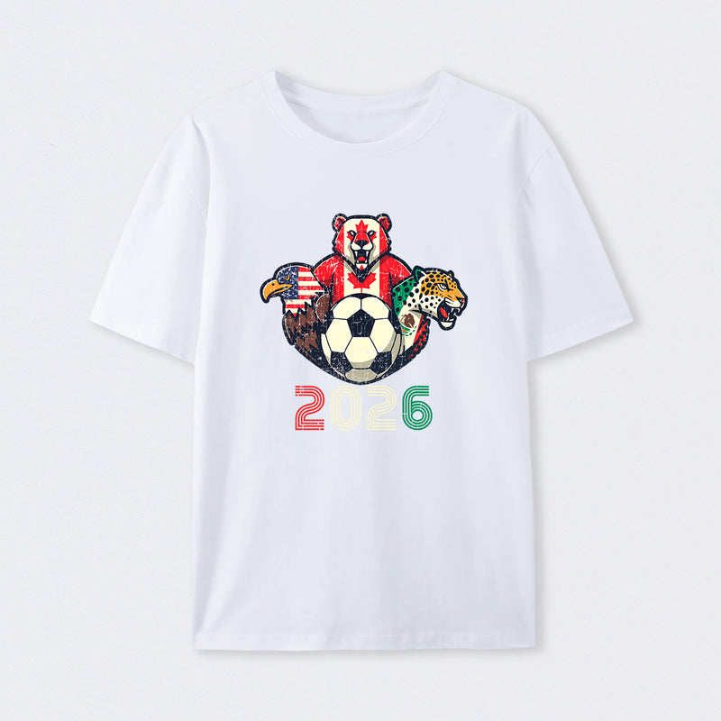 United 2026 Soccer Mascots North America Tournament T-Shirt