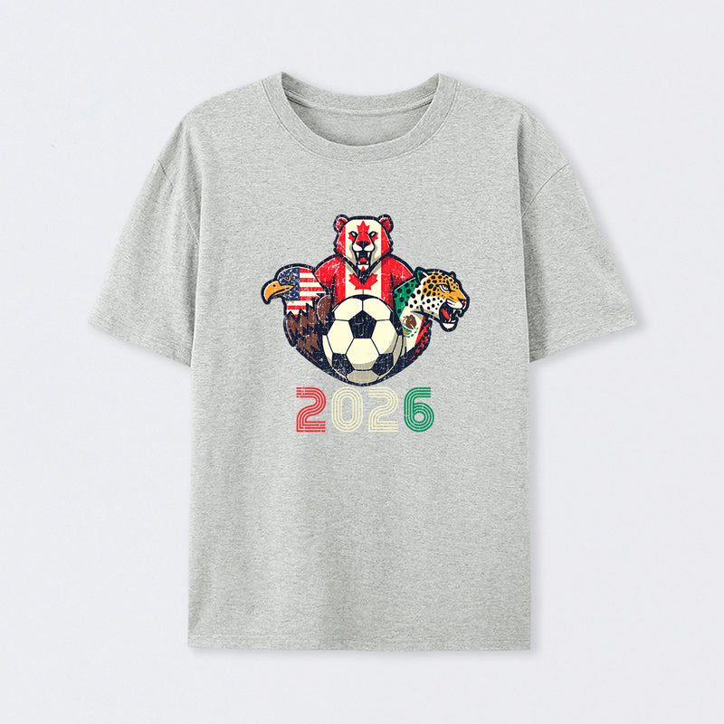 United 2026 Soccer Mascots North America Tournament T-Shirt