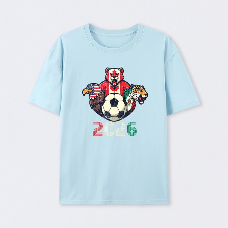 United 2026 Soccer Mascots North America Tournament T-Shirt