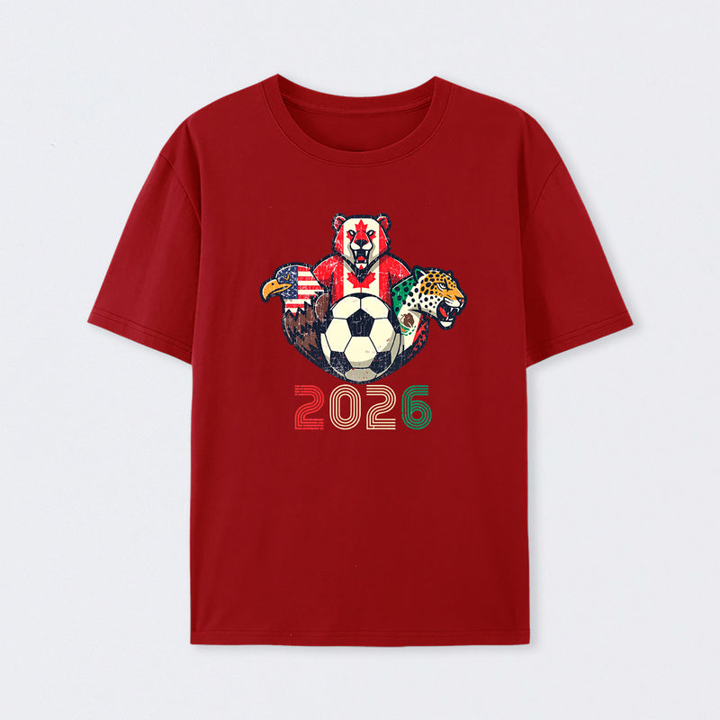 United 2026 Soccer Mascots North America Tournament T-Shirt