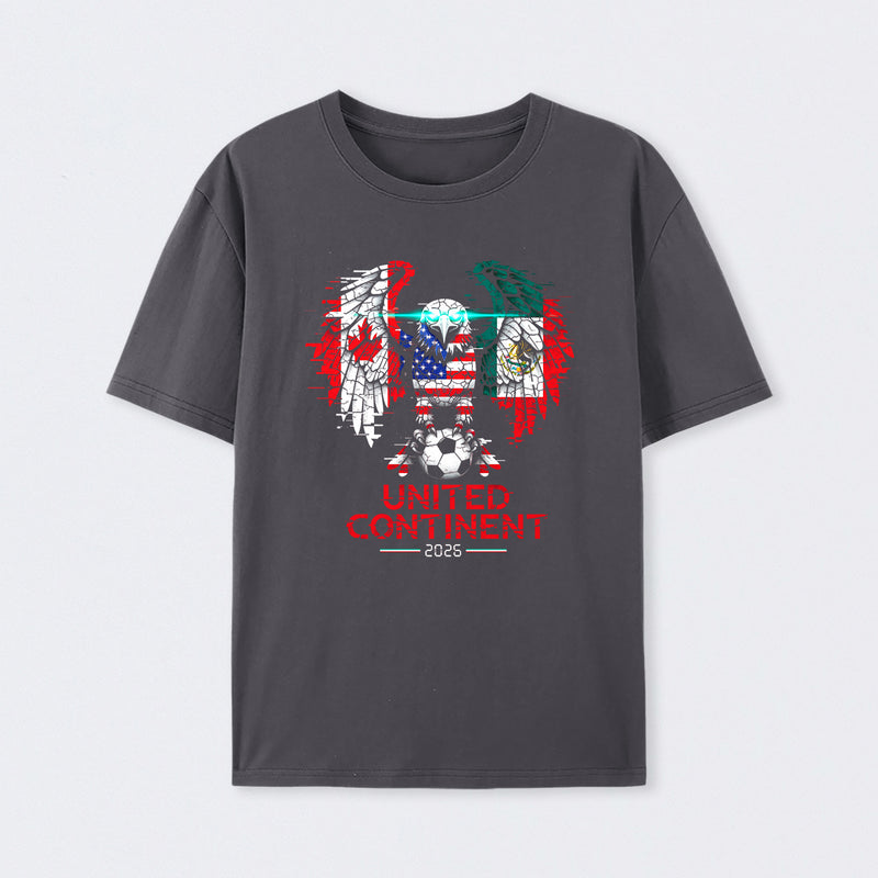 Glitched North America Eagle World Cup Soccer 2026 T-Shirt