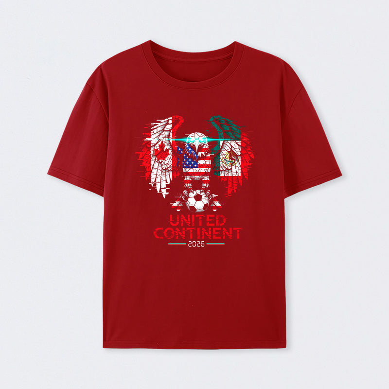 Glitched North America Eagle World Cup Soccer 2026 T-Shirt