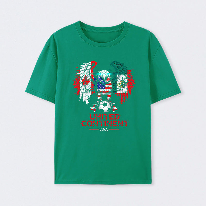 Glitched North America Eagle World Cup Soccer 2026 T-Shirt