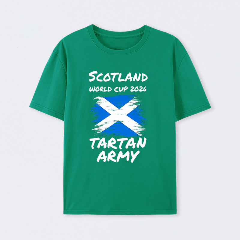 Scotland World Cup 2026 Tartan Army Football Fan T-Shirt
