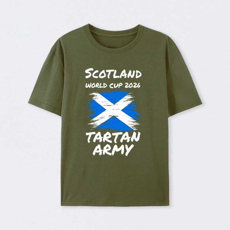 Scotland World Cup 2026 Tartan Army Football Fan T-Shirt