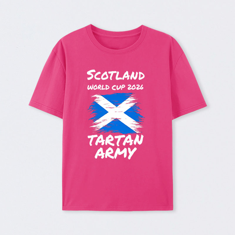 Scotland World Cup 2026 Tartan Army Football Fan T-Shirt