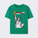 Statue of Liberty World Cup Trophy – USA 2026 Soccer Line Art Design T-Shirt