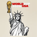 Statue of Liberty World Cup Trophy – USA 2026 Soccer Line Art Design T-Shirt