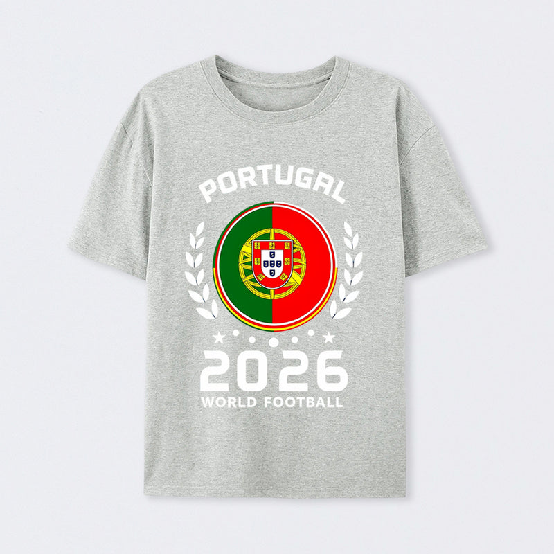 Portugal 2026 World Football Soccer Fan Design T-Shirt