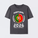 Portugal 2026 World Football Soccer Fan Design T-Shirt