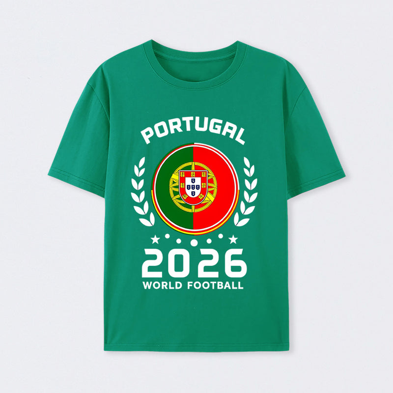 Portugal 2026 World Football Soccer Fan Design T-Shirt