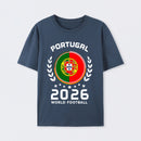 Portugal 2026 World Football Soccer Fan Design T-Shirt