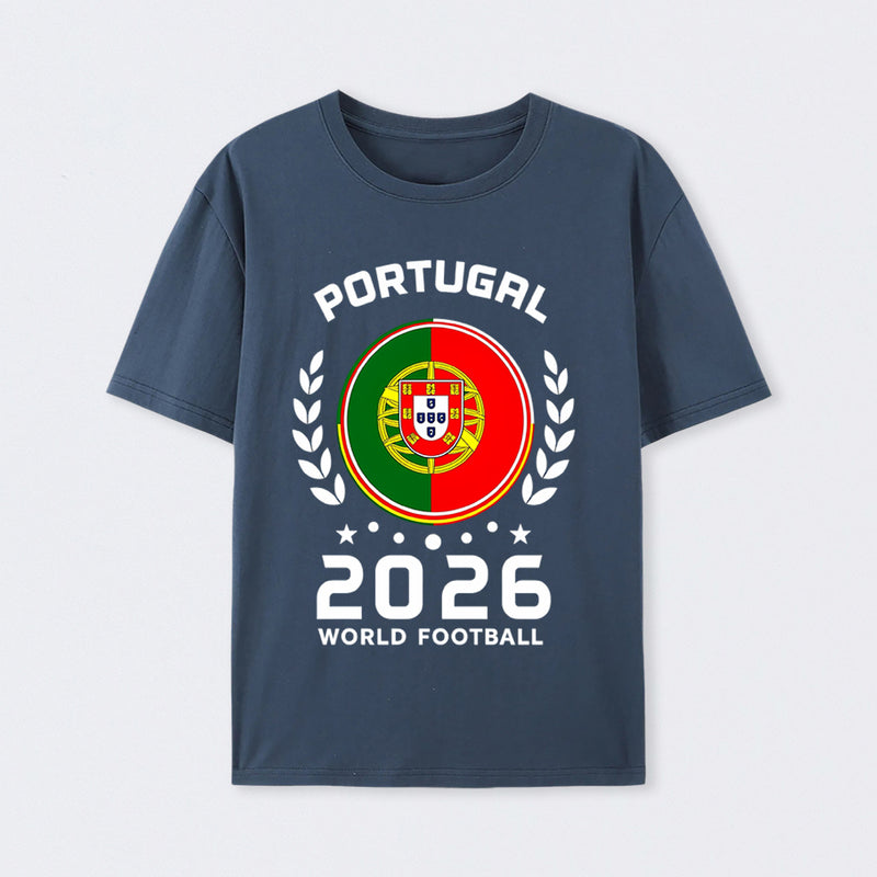 Portugal 2026 World Football Soccer Fan Design T-Shirt