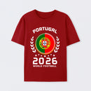 Portugal 2026 World Football Soccer Fan Design T-Shirt