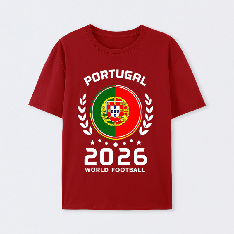 Portugal 2026 World Football Soccer Fan Design T-Shirt