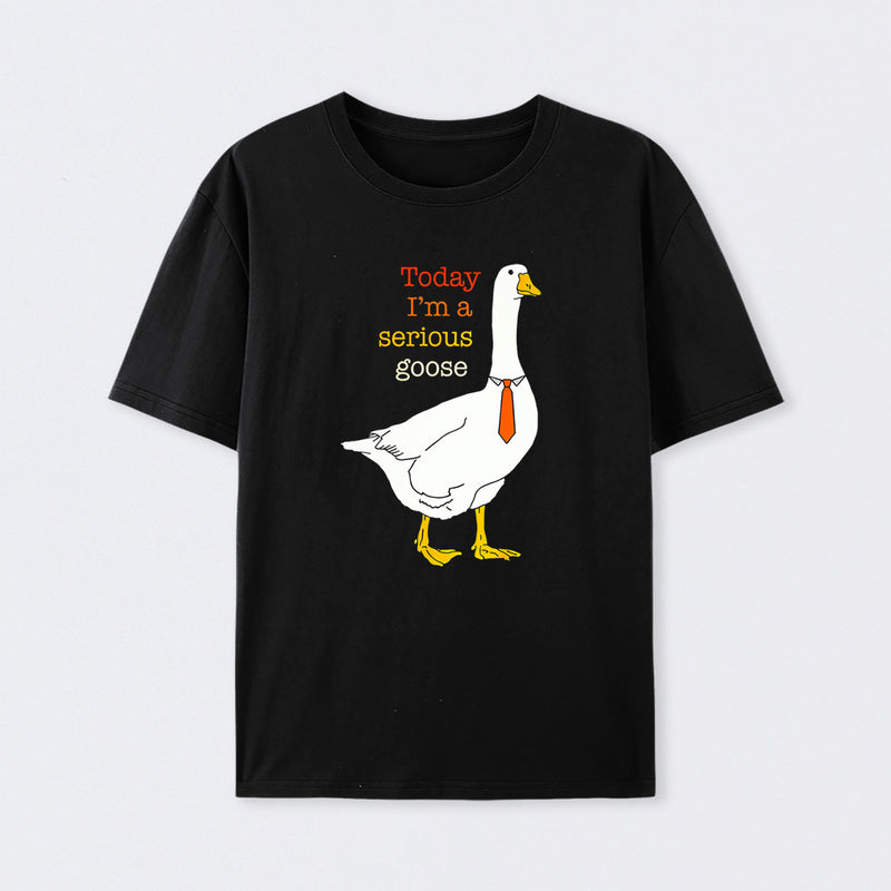 Today I'm A Serious Goose Funny Silly Goose T-Shirt