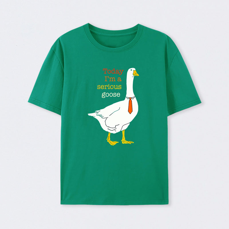 Today I'm A Serious Goose Funny Silly Goose T-Shirt