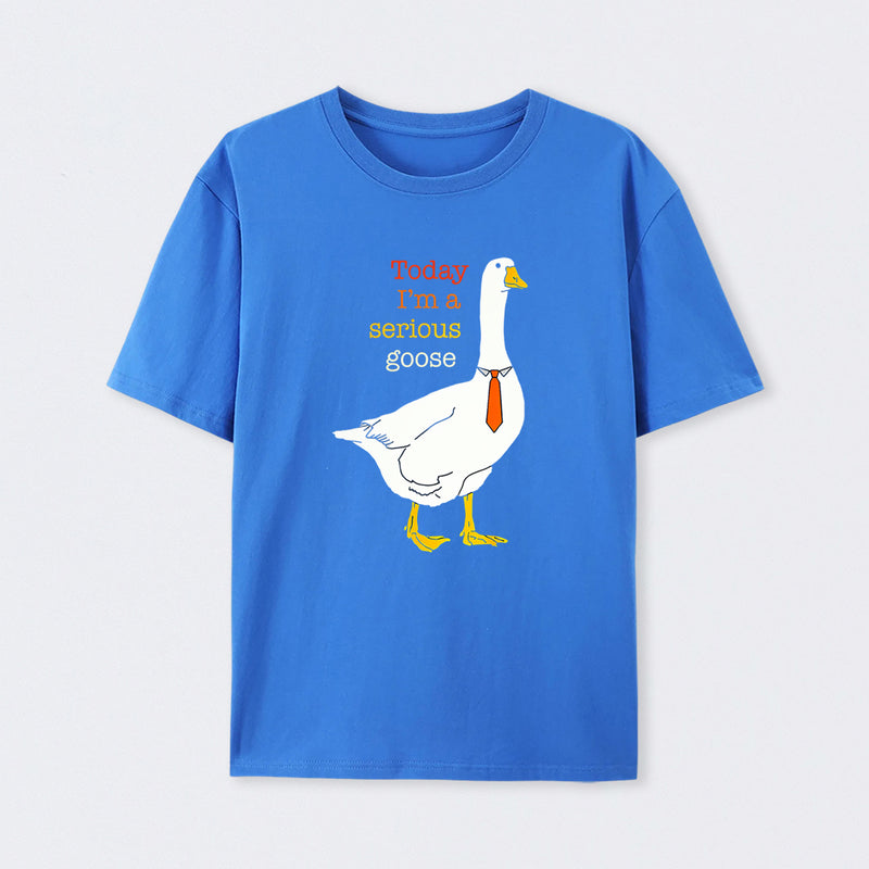 Today I'm A Serious Goose Funny Silly Goose T-Shirt