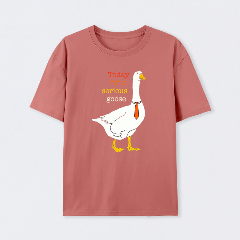Today I'm A Serious Goose Funny Silly Goose T-Shirt