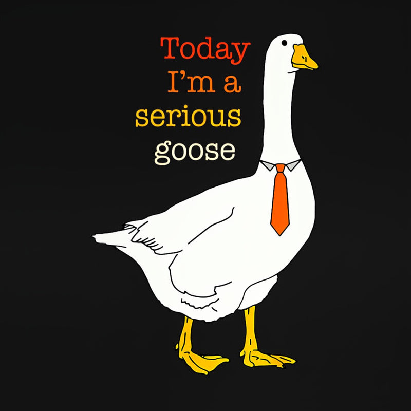 Today I'm A Serious Goose Funny Silly Goose T-Shirt