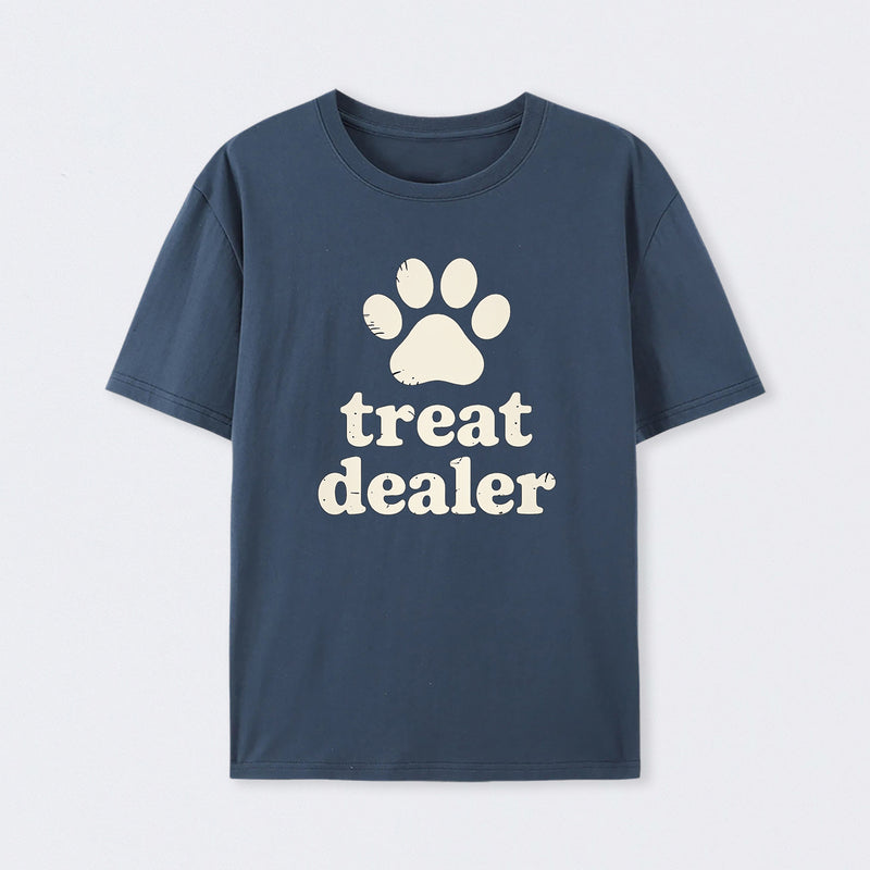 Treat Dealer Funny Dog Lover Quote Paw Humor T-Shirt