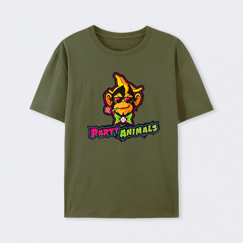 Party Animals Baseball Monkey T-Shirt
