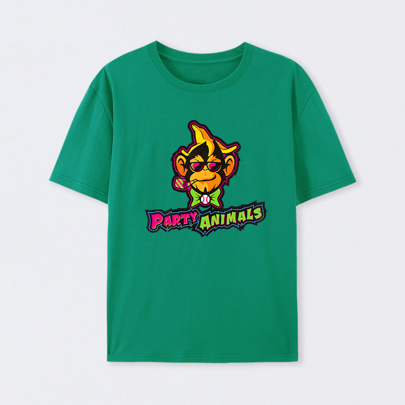Party Animals Baseball Monkey T-Shirt