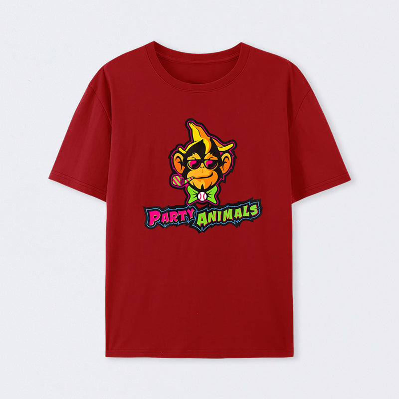 Party Animals Baseball Monkey T-Shirt