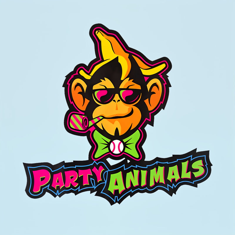 Party Animals Baseball Monkey T-Shirt