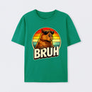 Retro Sunglasses Capybara Bruh Funny Animal Meme Capy T-Shirt