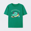 Relaxolotl ¨C Cute Axolotl Relaxing Enjoying Reading And Cookies T-Shirt