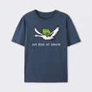 We Ride At Dawn Frog Frogcore Minimal T-Shirt