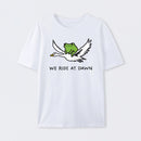 We Ride At Dawn Frog Frogcore Minimal T-Shirt