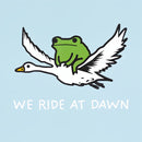We Ride At Dawn Frog Frogcore Minimal T-Shirt