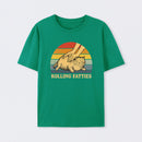 Cat Rolling Fatties Funny T-Shirt