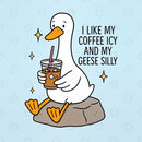 Silly Goose Iced Coffee Design T-Shirt