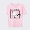 Silly Goose Behind Bars Got Too Silly T-Shirt
