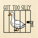 Silly Goose Behind Bars Got Too Silly T-Shirt