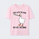 Goose Animal Mess With The Honk You Get The Bonk T-Shirt