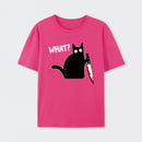 What Murderous Cat Holding Knife Funny Halloween Costume T-Shirt