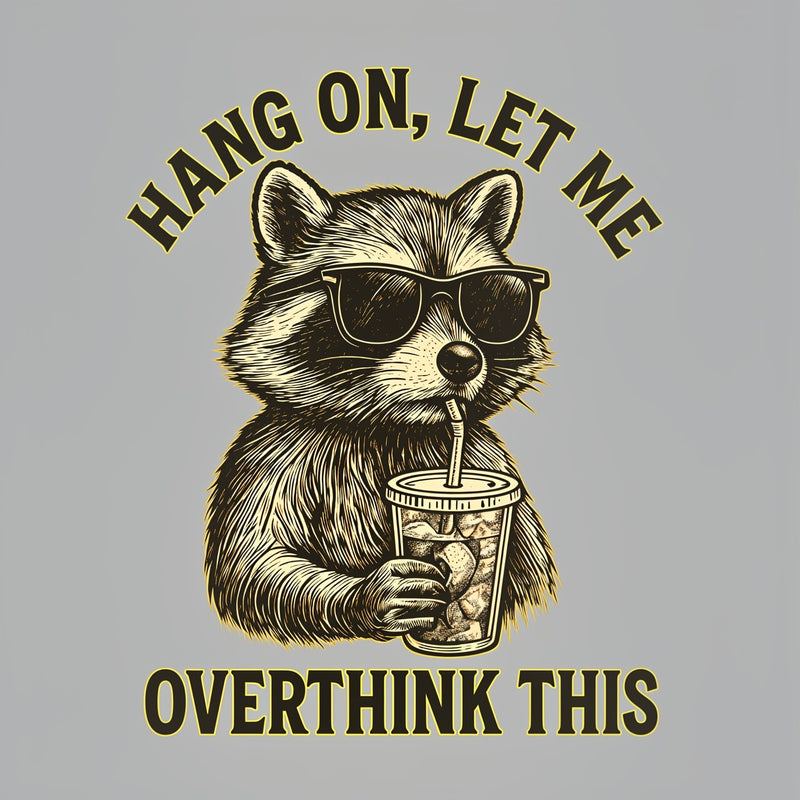 Hang On, Let Me Overthink This ¨C Funny Raccoon Meme Lovers T-Shirt