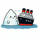 Boop Titanic ¨C Cute Iceberg and Ship Parody T-Shirt