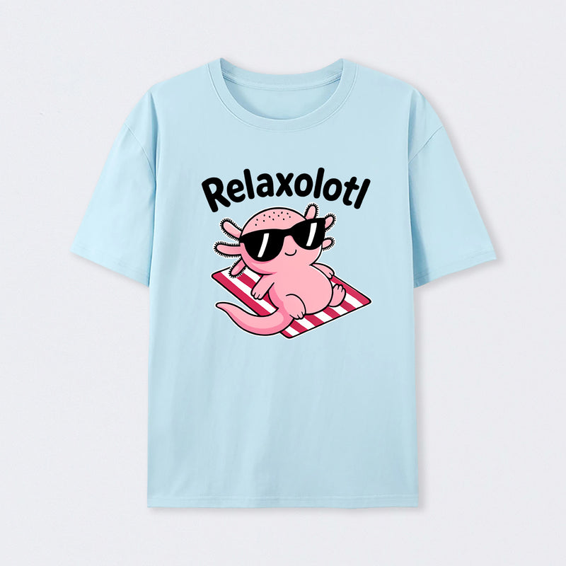 Relaxolotl Axolotl Pun Cute T-Shirt