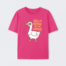 Cute Silly Goose On The Loose Funny Saying T-Shirt