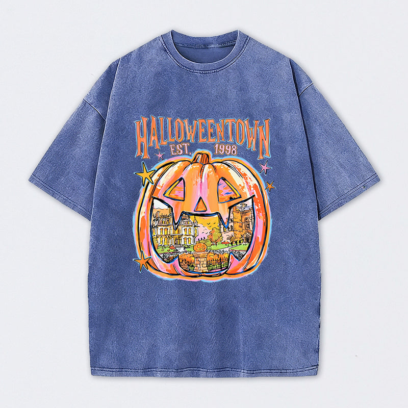 Vintage Halloweentown Pumpkin Parade Washed T-Shirt