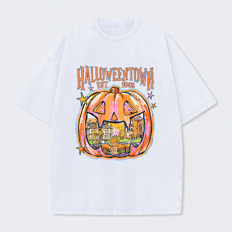 Vintage Halloweentown Pumpkin Parade Washed T-Shirt